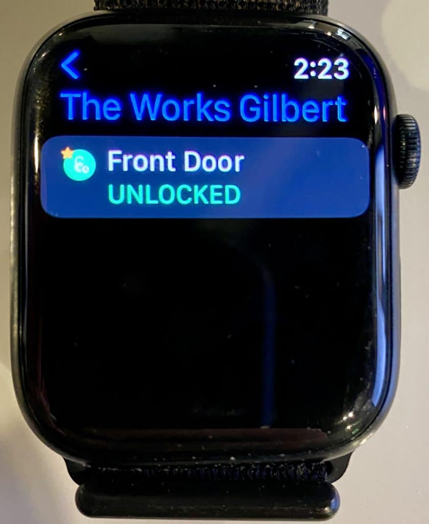 Opening the front door with your Apple Watch and Kisi - New for 2022