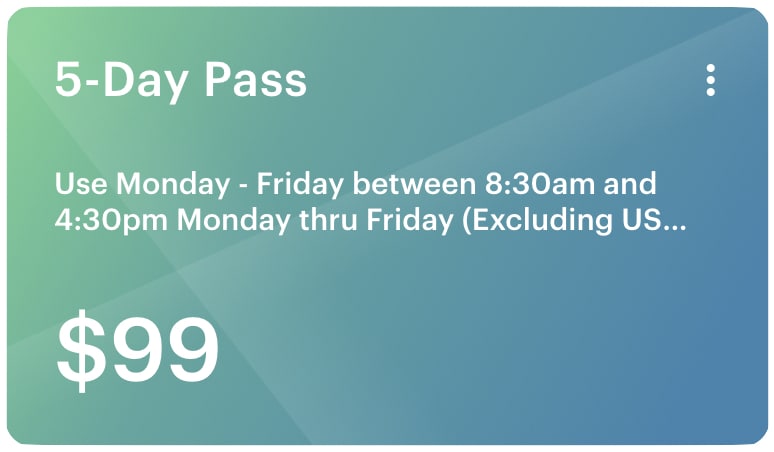 5-day Pass for The Works Gilbert